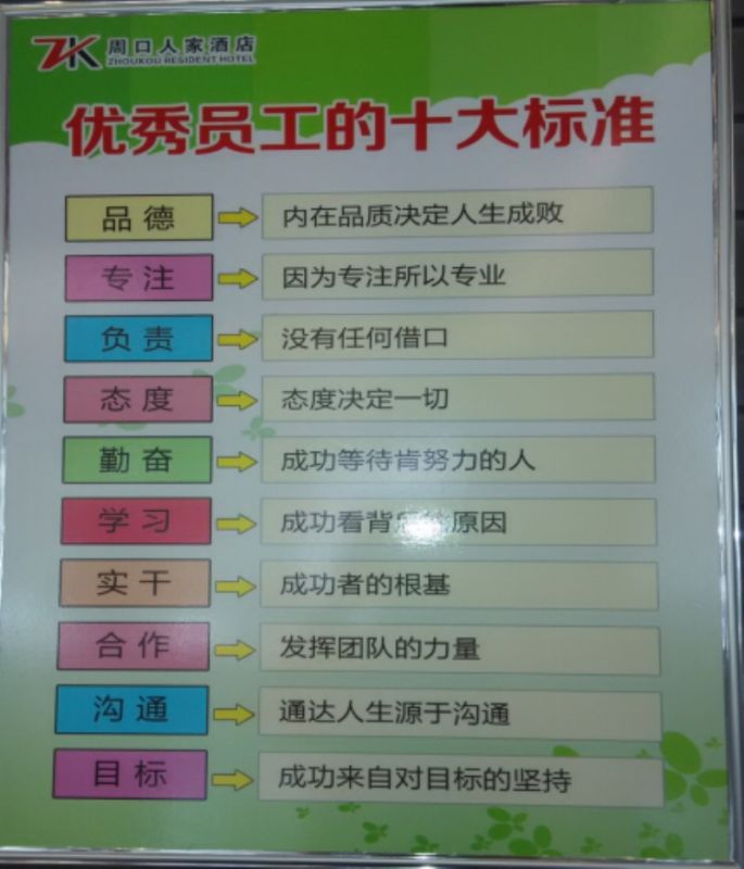 員工十大標準