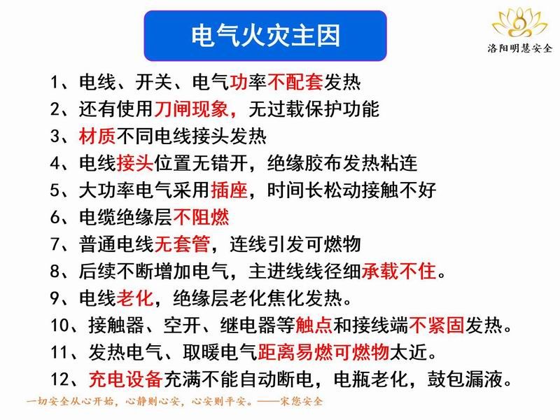 電氣火災主因